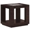 Monarch Specialties Accent Table, 25 W, 25 H, Veneer, Glass, Espresso I 7811E - alternate 1